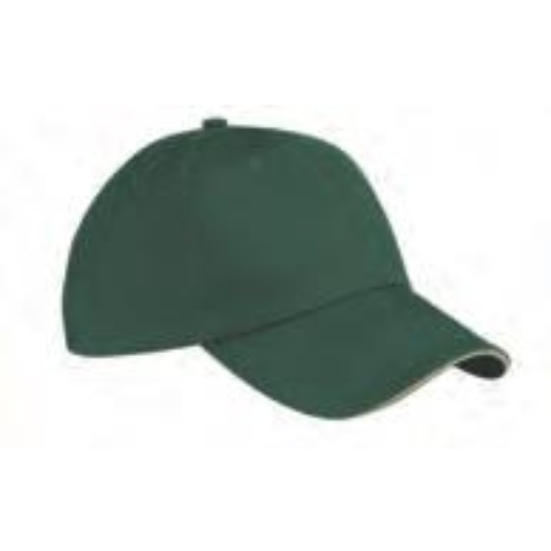 Cap with Piping Style 220 Green